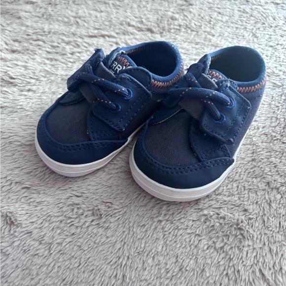 Sperry Baby Infant Slip-on Shoes - Navy and White - Picture 3 of 5